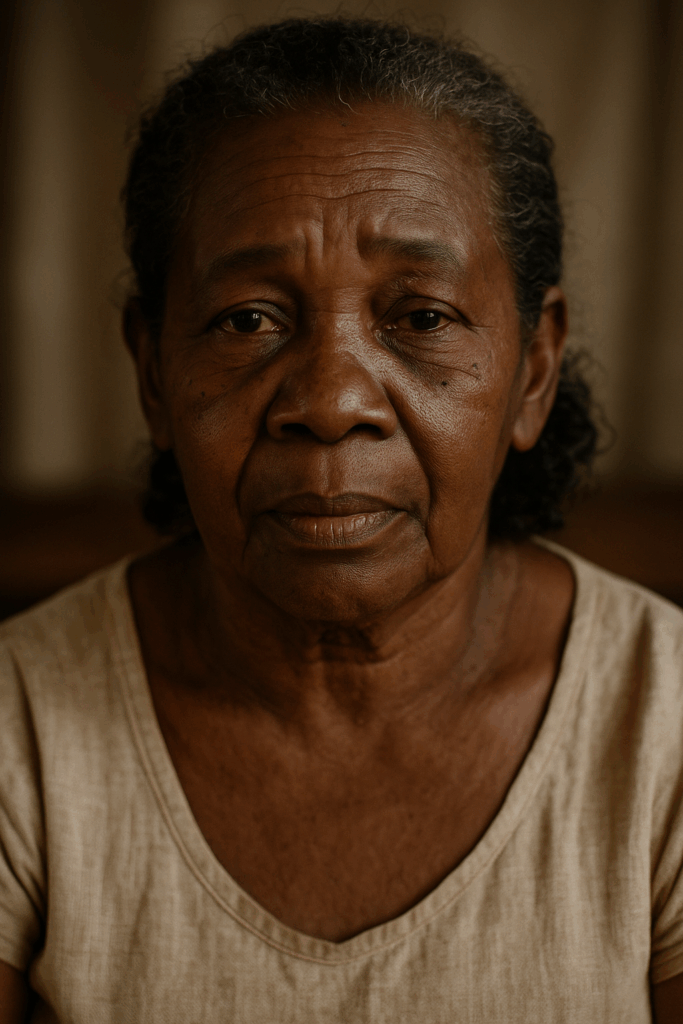 Dona Adélia Santos, 63 anos. Diarista.